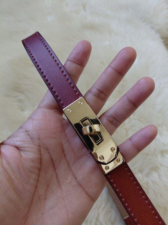 Accessories - RED LUXURY KELLY GOLD ADJUSTABLE BELT